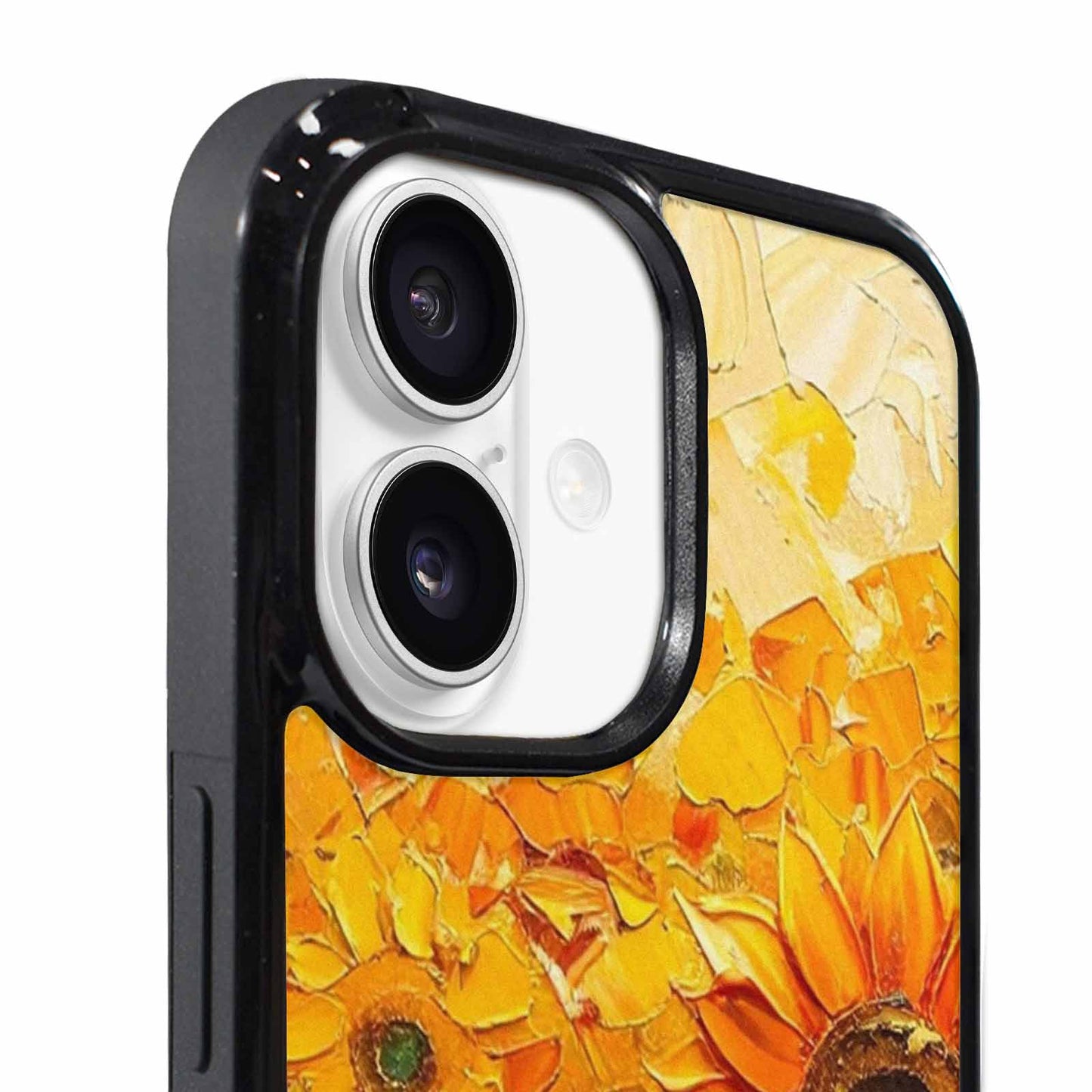 iPhone 17 Case — Impressionist Sunflower Brushstroke Pattern Floral, Original Design Phone Case