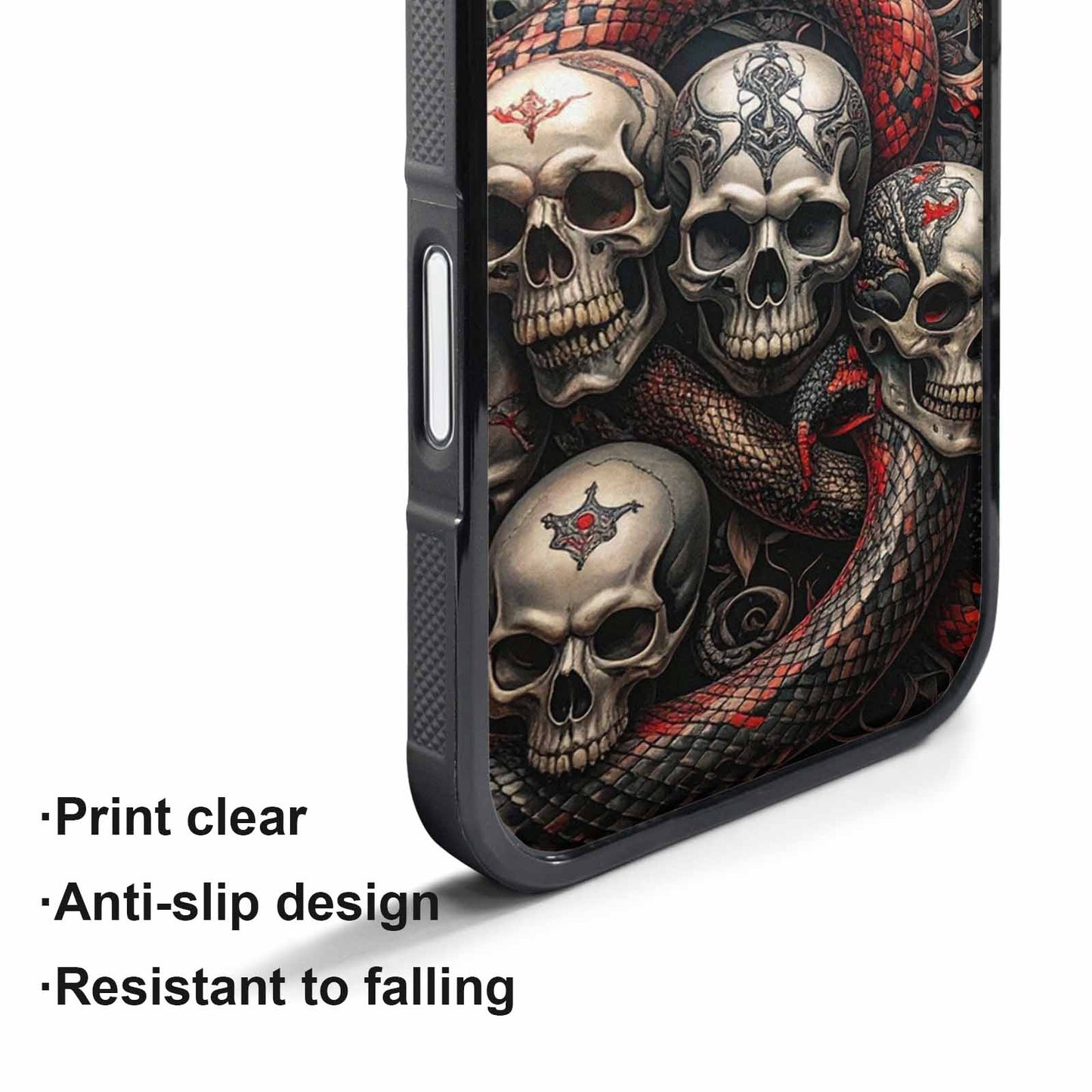 iPhone 17 Pro Case — Skull Dark Art Gothic Print Gothic, Original Design Phone Case