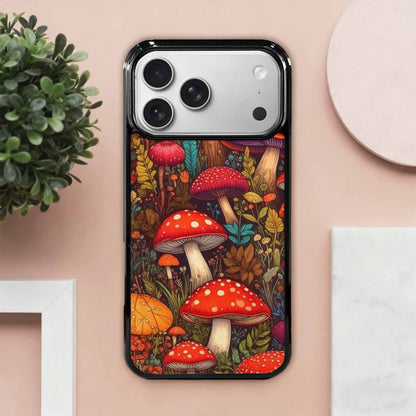 iPhone 17 Pro Max Case — Small Mushroom Pattern, Randomly Original Art, Unique Phone Case Design