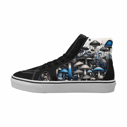 MEN'S Mushrooms (general) High Top Canvas Dark Academia Sneakers