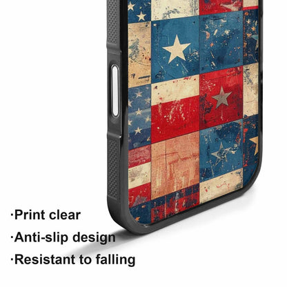 iPhone 17 Case — Small American Flag Stars Galaxy Space, Custom Designed Case Cover