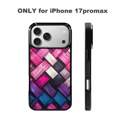 iPhone 17 Pro Max Case — Genderfluid Flag Color Theme Original Art, Custom Art Phone Cover