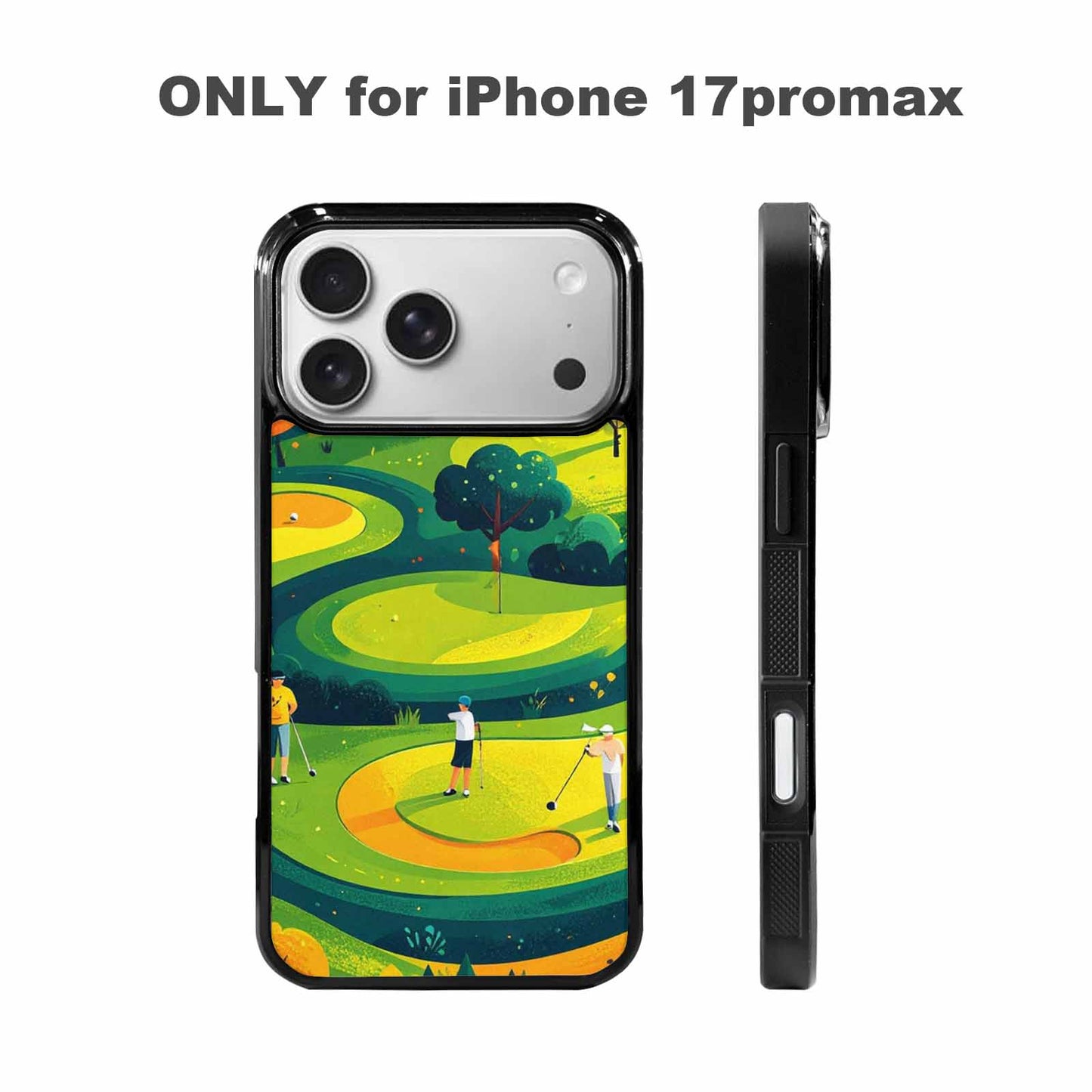 iPhone 17 Pro Max Case — Golf Cartoon Art Pattern Cartoon Cute, Unique Phone Case Design
