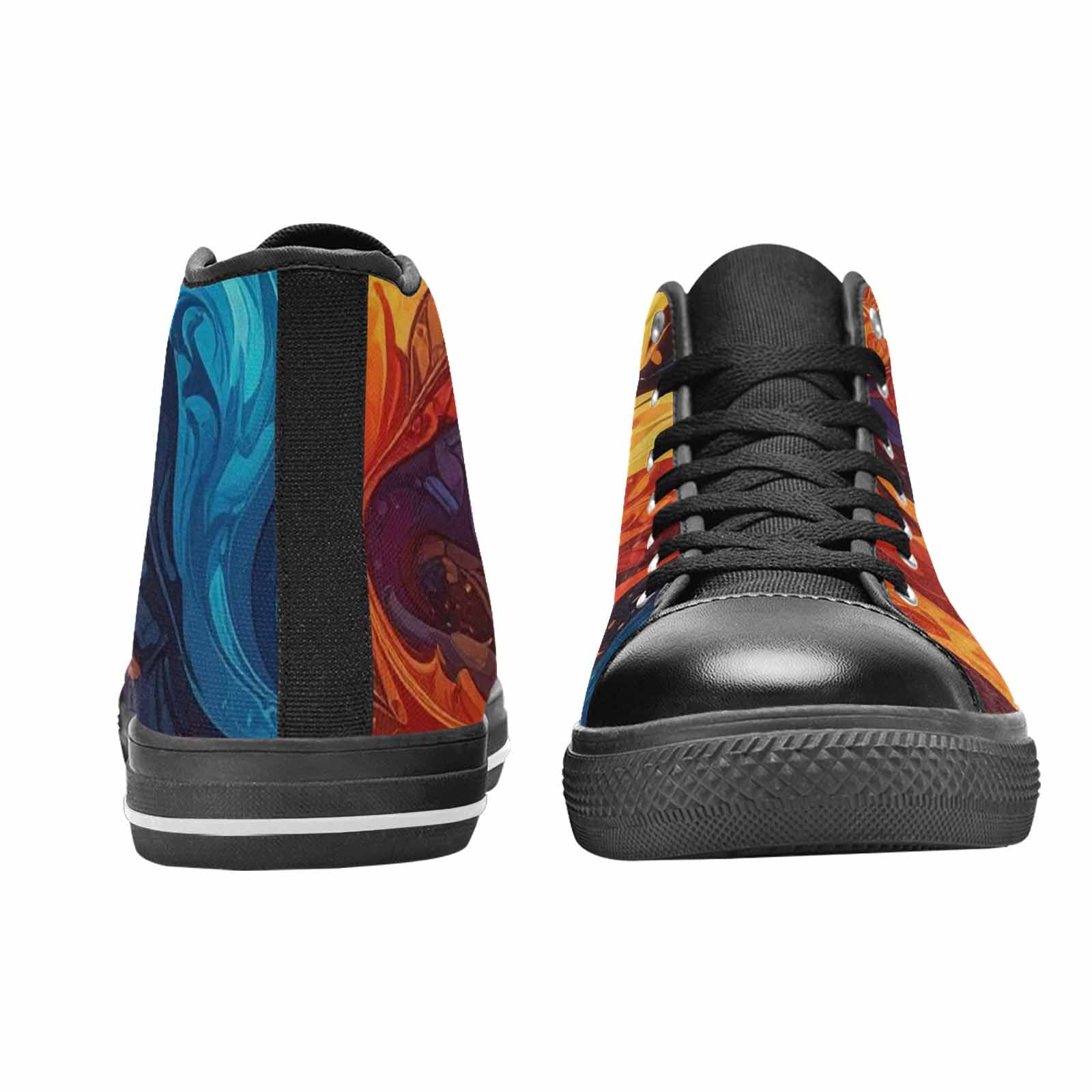 MEN'S Fire Flame High Top Canvas Aesthetic Sneakers