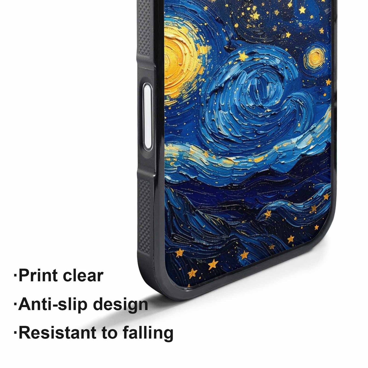 iPhone 17 Pro Case — Swirling Deep Blue Night Sky Galaxy, Custom Phone Case