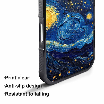 iPhone 17 Pro Case — Swirling Deep Blue Night Sky Galaxy, Custom Phone Case