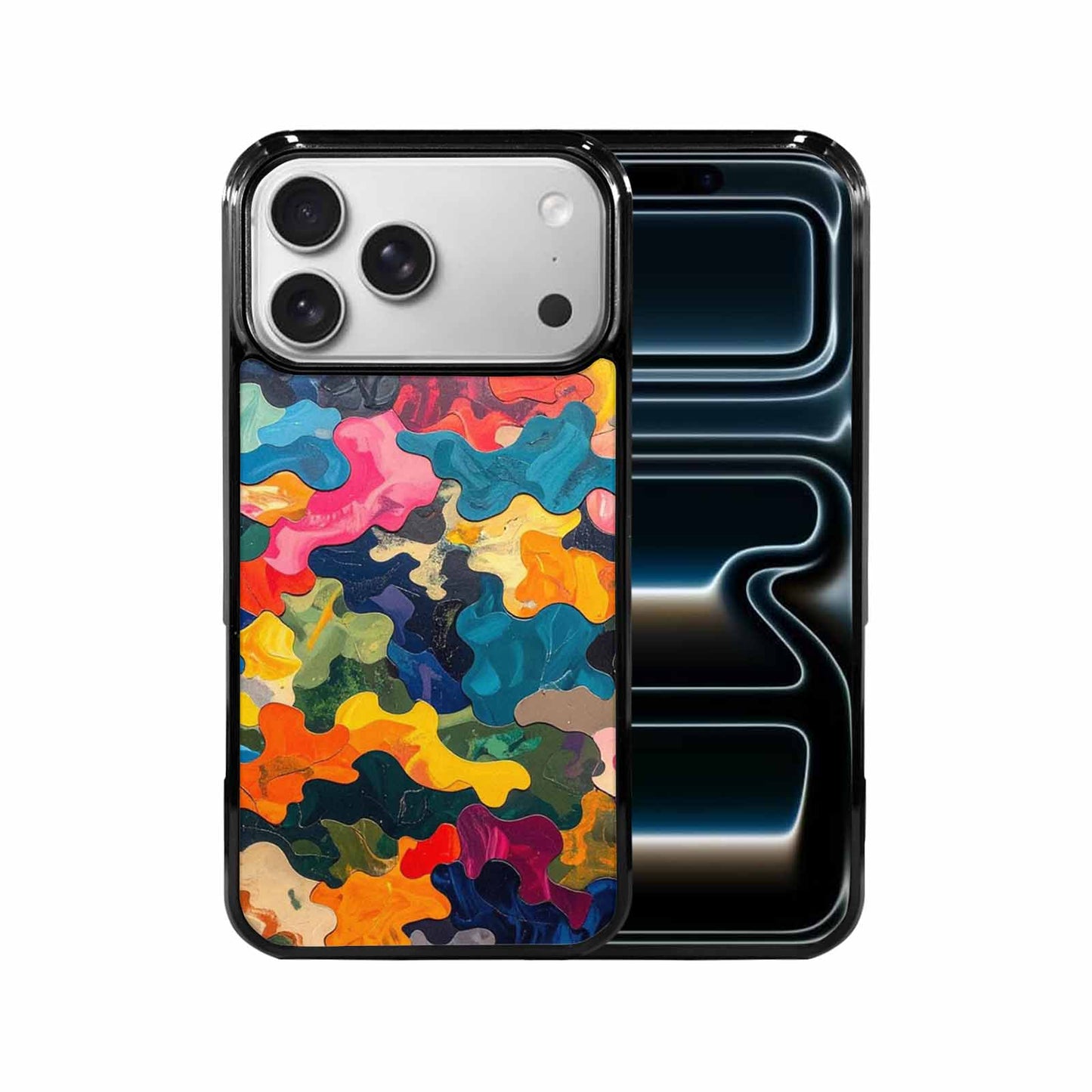 iPhone 17 Pro Max Case — Camo Patches Full Color Camo, Custom Designed Case Cover