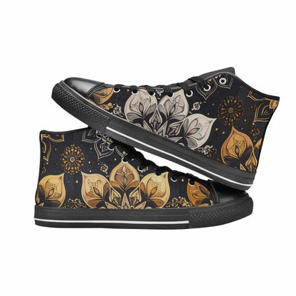 MEN'S Mandala High Top Canvas Dreamcore Custom Sneakers