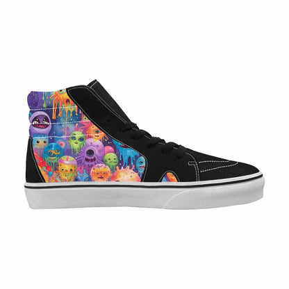 MEN'S Aliens  Tie Dye High Top Canvas Cottagecore Sneakers
