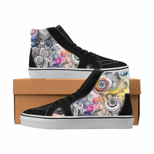 MEN'S Tie Dye High Top Canvas Streetwear Aesthetic Custom Sneakers