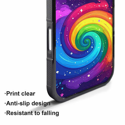 iPhone 17 Pro Case — Rainbow Pride Galaxy Seamless Pattern Galaxy, Unique Phone Case Design