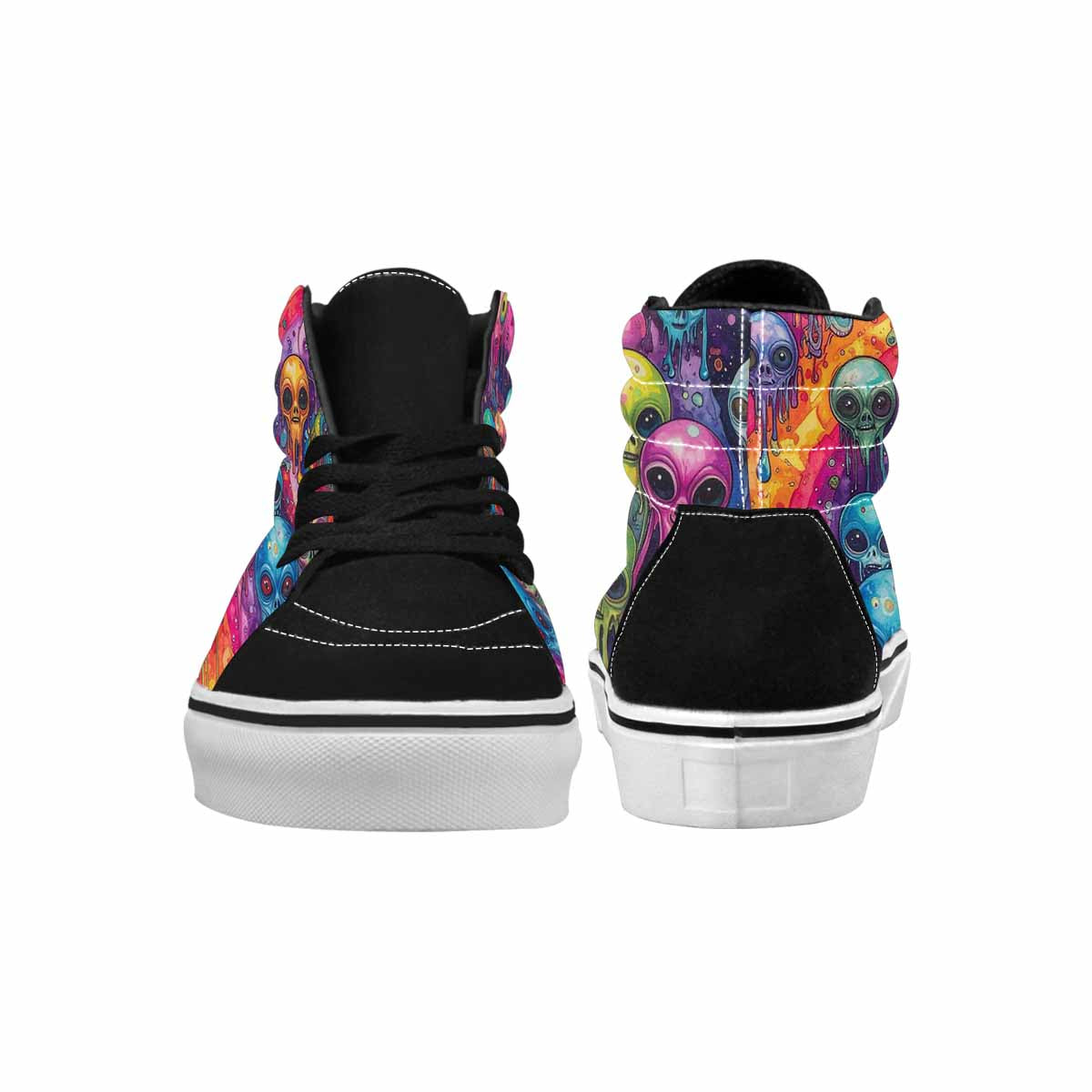 MEN'S Melting Aliens High Top Canvas Dreamlike Shoes