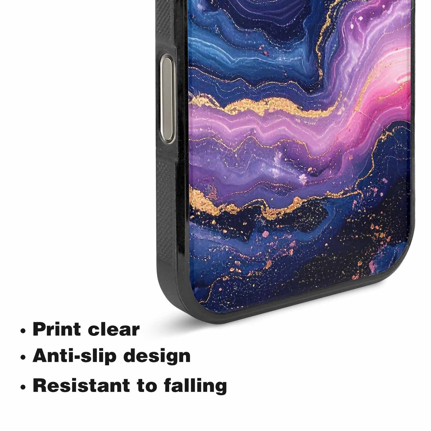 iPhone 16 Pro Max Case — Marble Galaxy Custom Personalized Phone Cover, Custom Print Case Cover