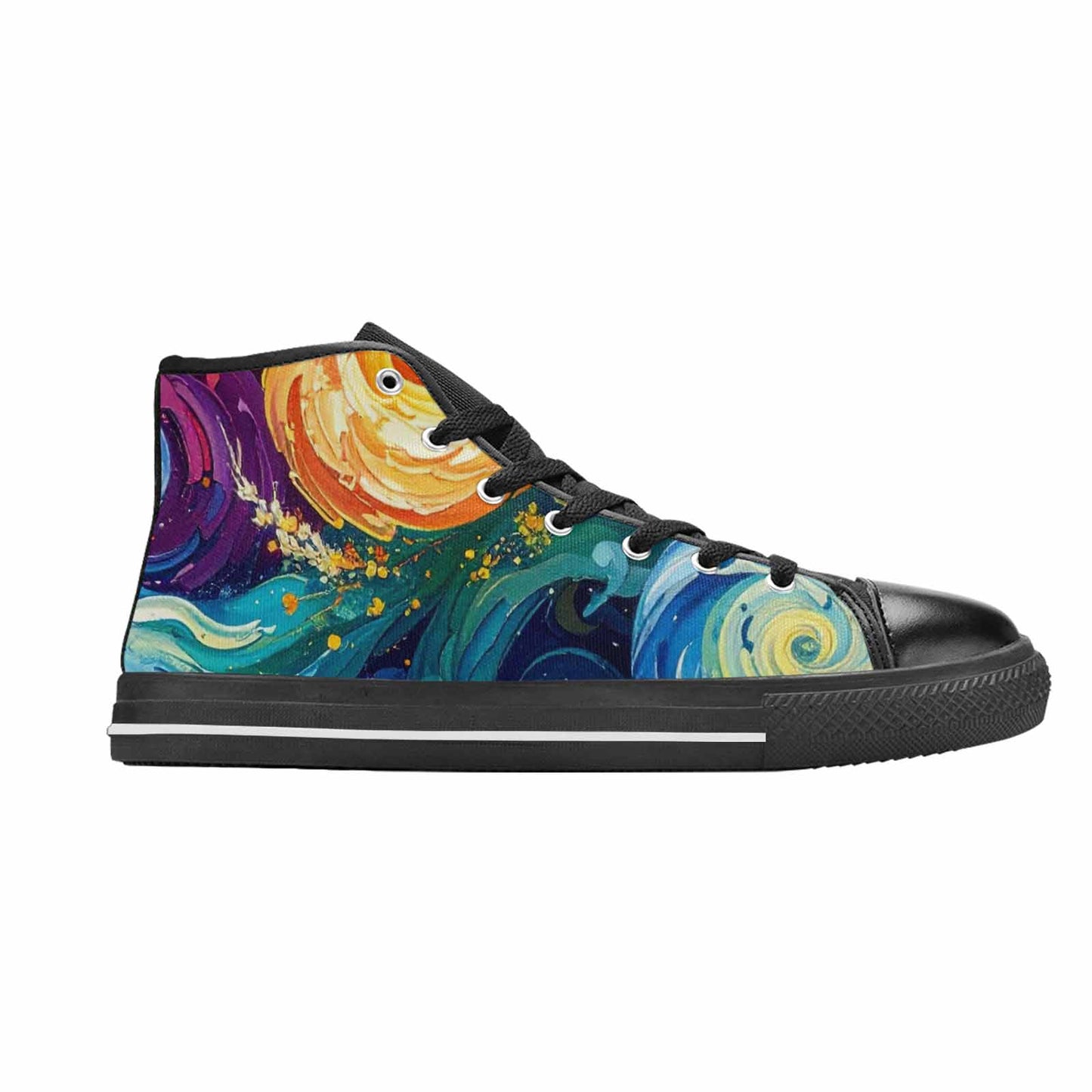 WOMEN'S Blend All Versions High Top Canvas Aesthetic Custom Sneakers