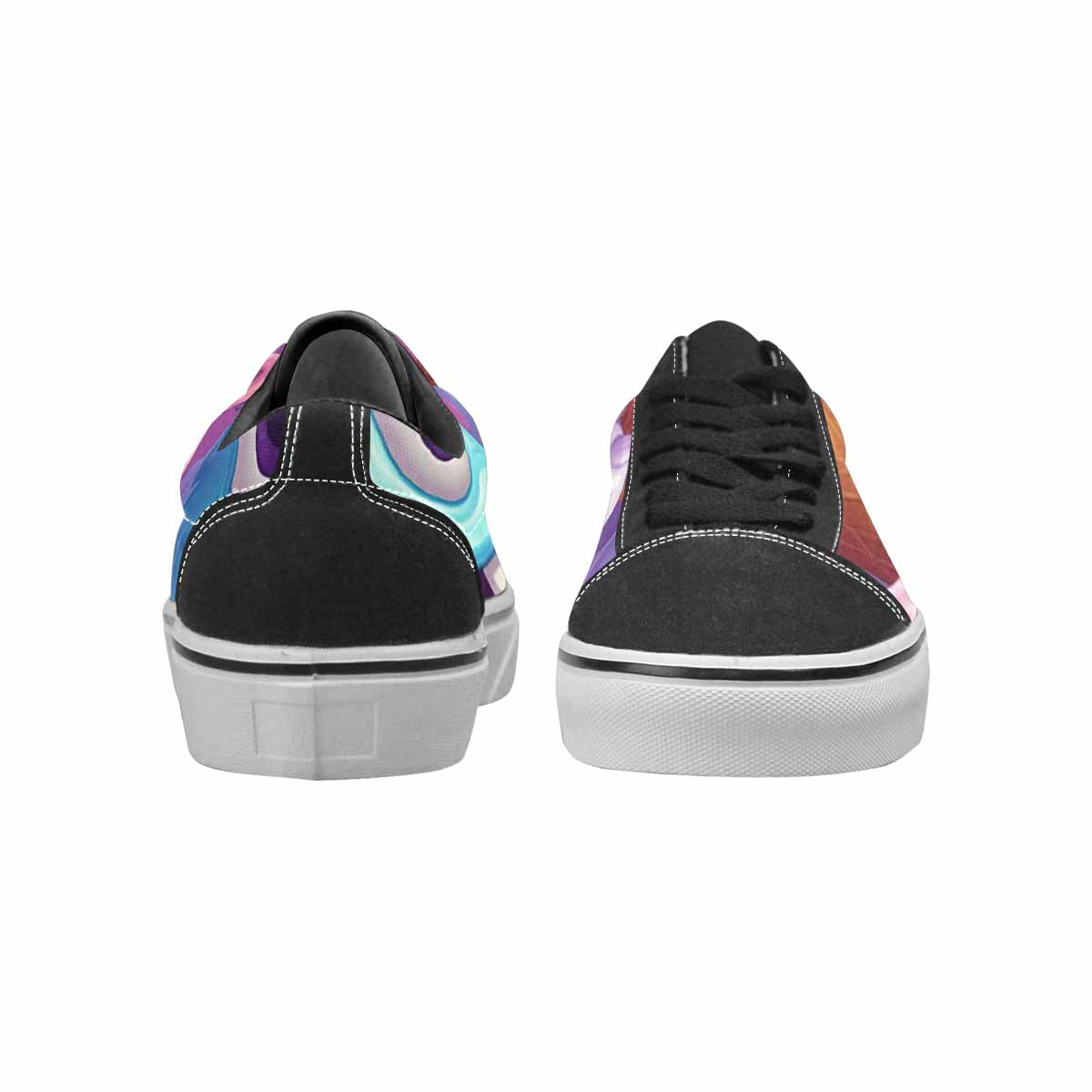 MEN'S Melting Icecream Cone Monster Canvas Lace-Up Dark Academia Sneakers