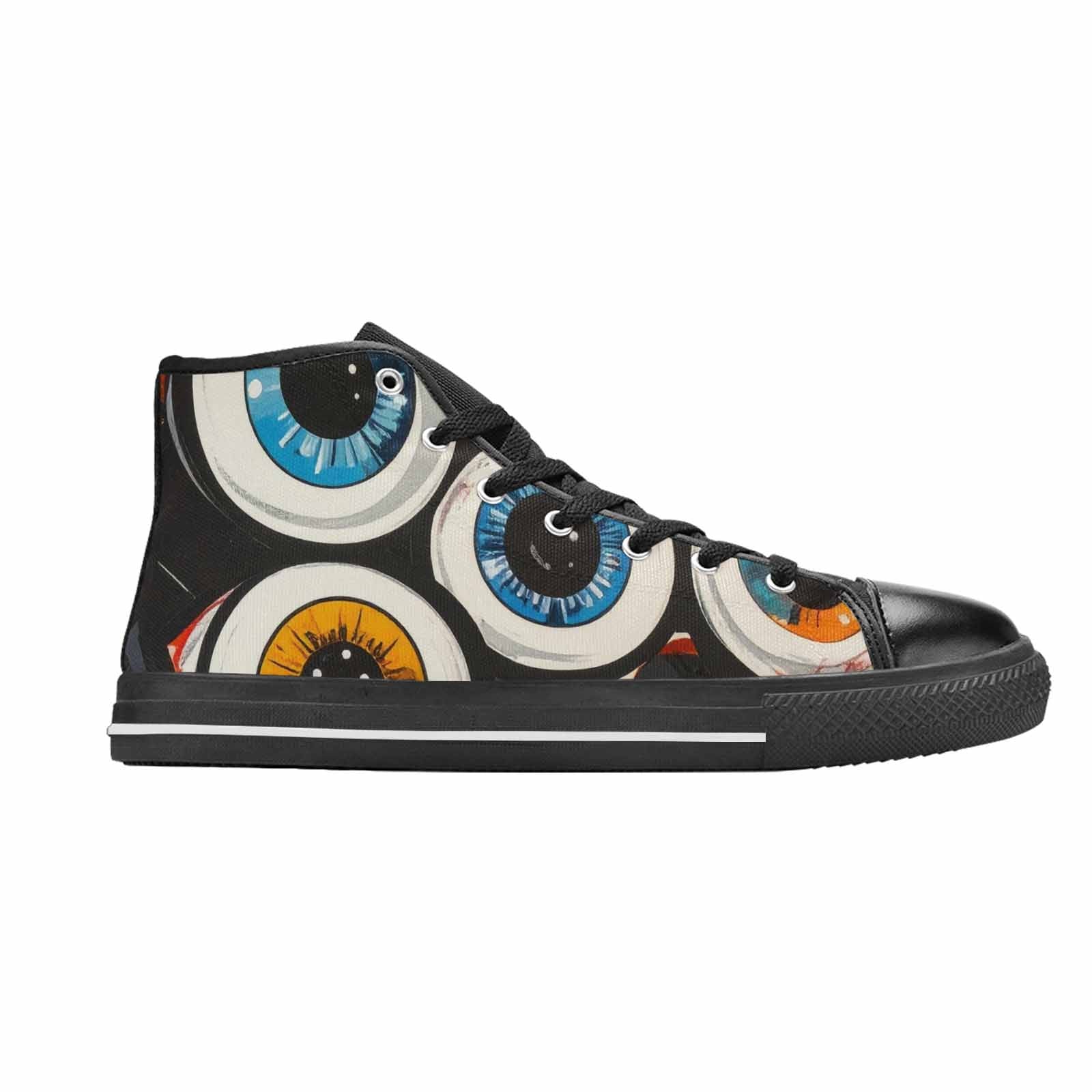WOMEN'S Googly Cartoon Eyeballs High Top Canvas Y2K Sneakers