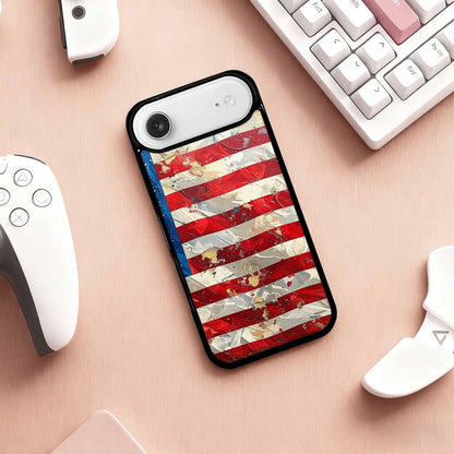 iPhone 17 Air Case — Small American Flag Stars And Galaxy, Custom Print Case Cover