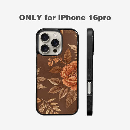 iPhone 16 Pro Case — Vintage Botanical Art Pattern, Custom Printed Phone Case