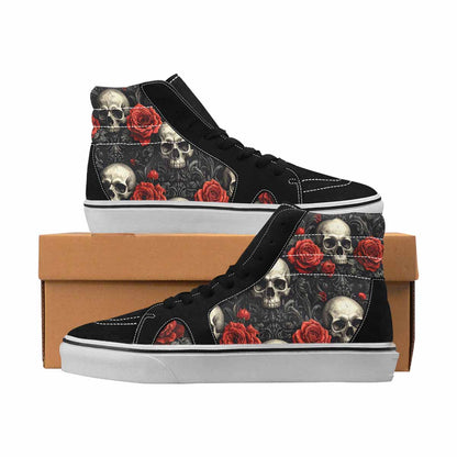 MEN'S Skull Rose Fine Line Line Ferion
