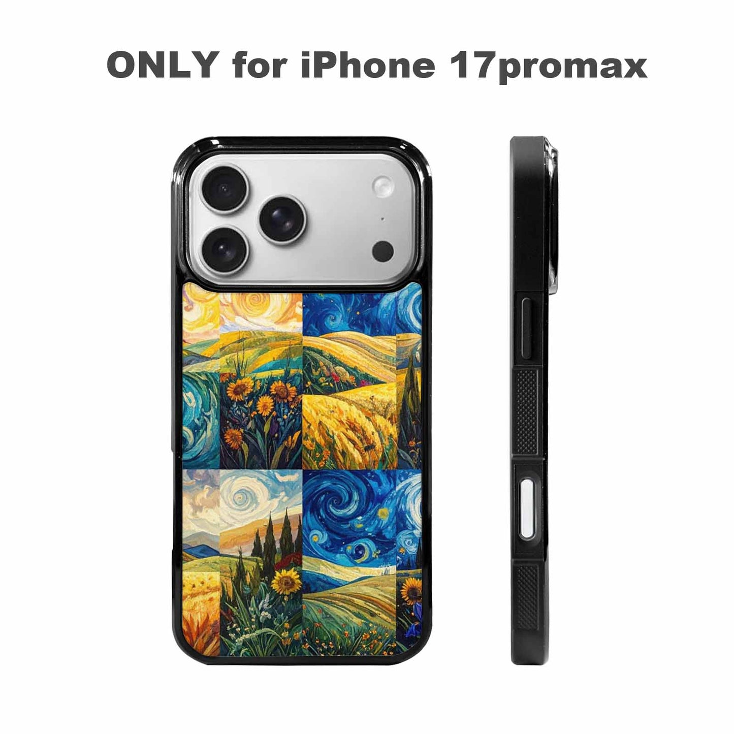 iPhone 17 Pro Max Case — Small Van Gogh Style Galaxy Space, Custom Designed Case Cover