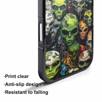 iPhone 17 Pro Case — Aliens Camo Aliens Pattern Hundreds Alien, Original Design Phone Case