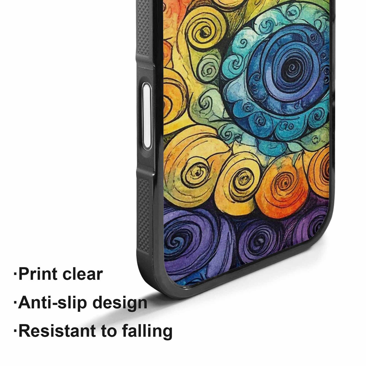 iPhone 17 Case — Tie Dye Swirls (black Tie Dye, Original Design Phone Case