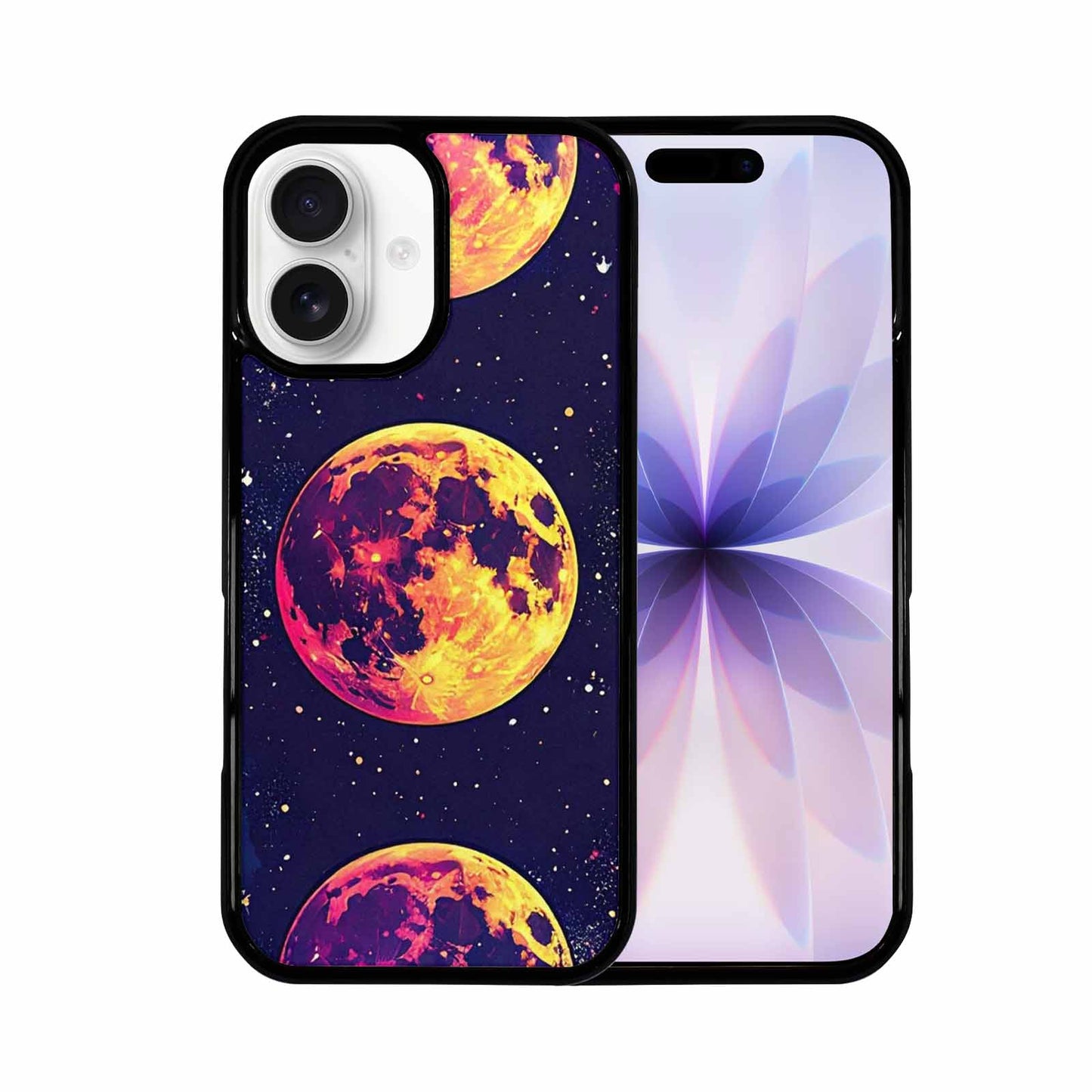 iPhone 17 Case — Neon Winter Moon Cartoon Cute, Unique Phone Case Design