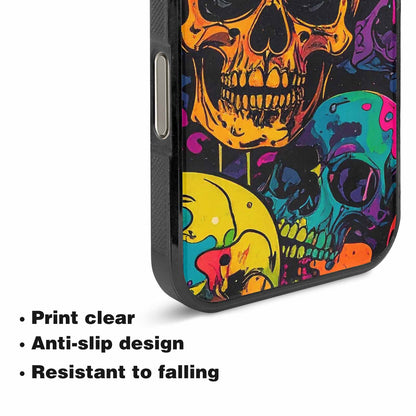 iPhone 16 Pro Max Case — 1000s Of Skulls Digital Camo Drip, Original Design Phone Case
