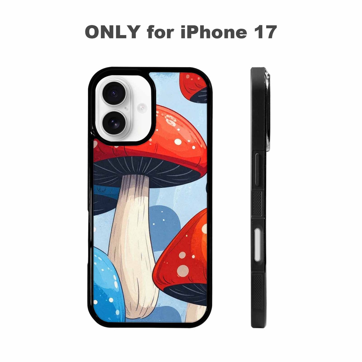 iPhone 17 Case — Vivid Winter Mushroom Cartoon Cute, Custom Print Case Cover