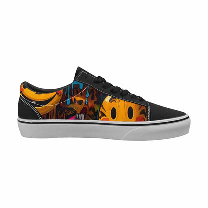 WOMEN'S Smiley Faces Lace-Up Canvas Y2K Shoes