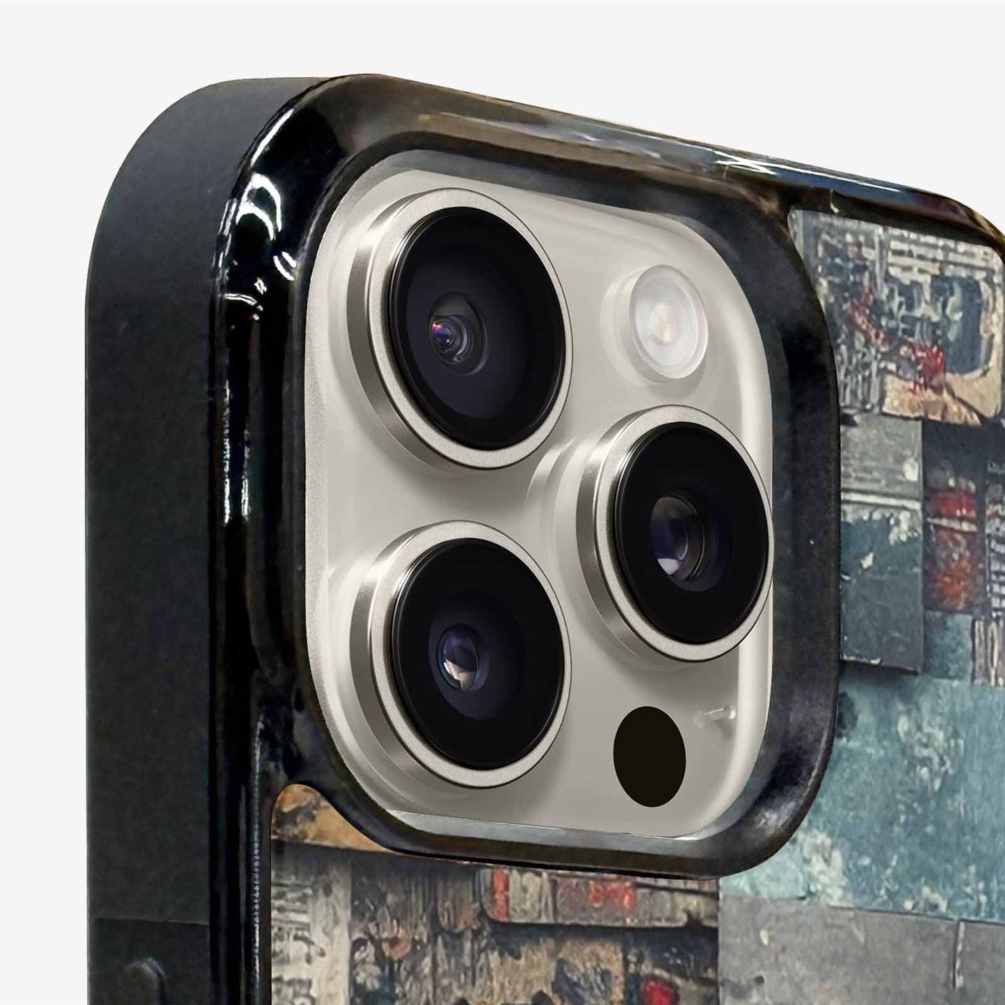 iPhone 16 Pro Max Case — Distressed Grunge Texture Pattern Hundreds Of, Customized Protective Case