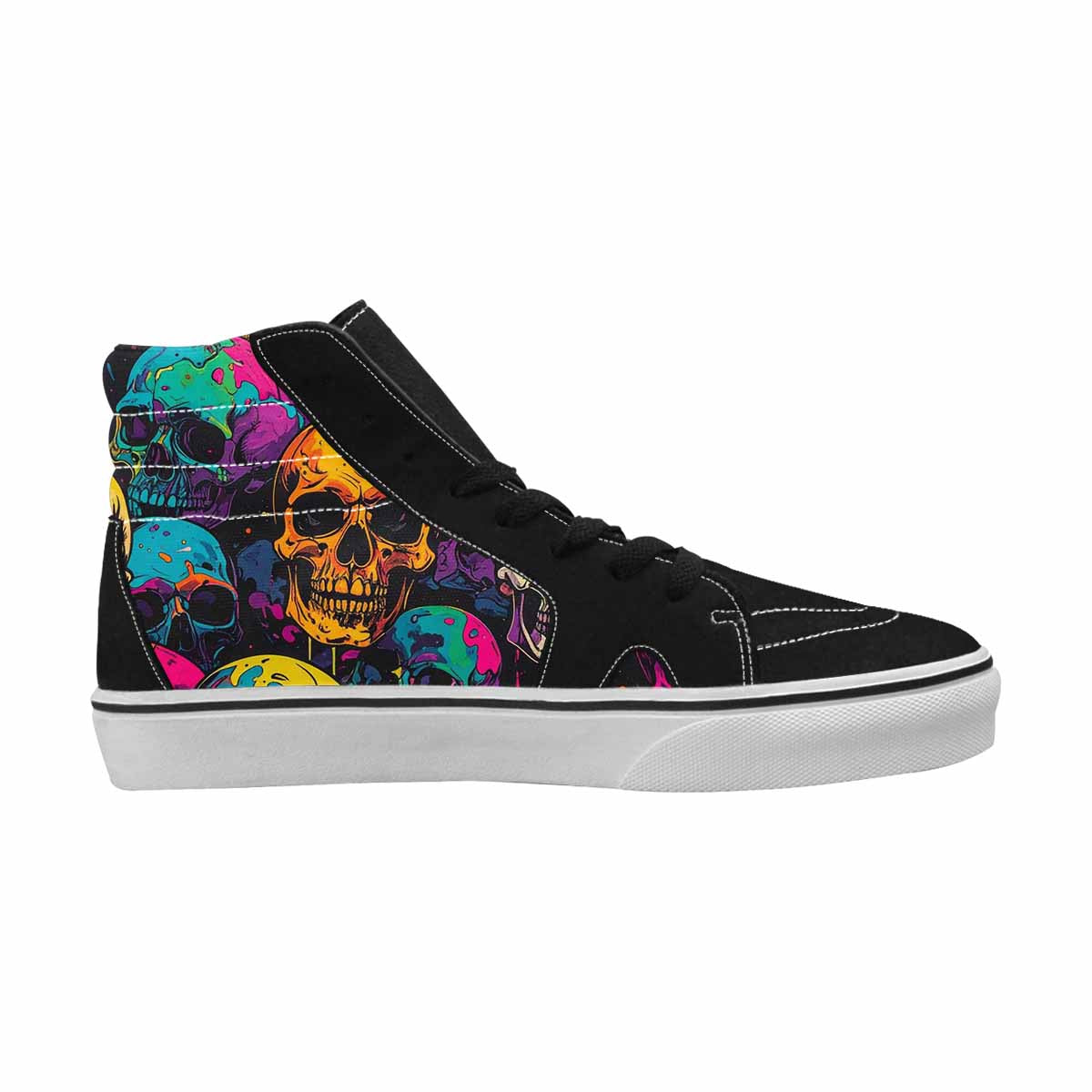 MEN'S 1000s Skulls Digital Camo High Top Canvas Aesthetic Shoes