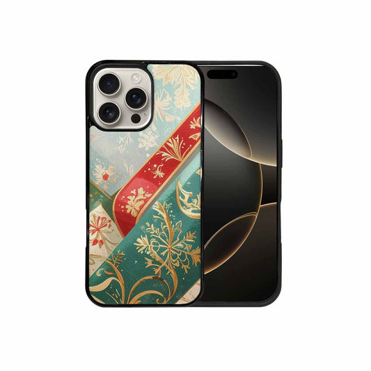 iPhone 16 Pro Max Case — Christmas Wrapping Paper Pattern Art Wallpaper, Original Design Phone Case