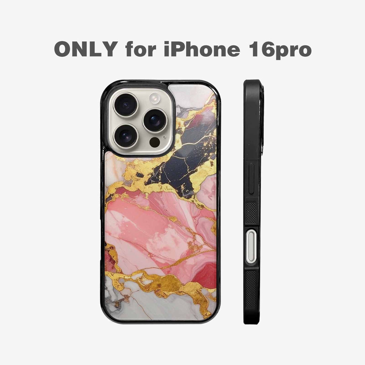 iPhone 16 Pro Case — Marble Vein Marble Veins Pattern Hundreds, Personalized Phone Case