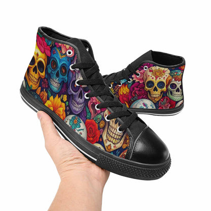 MEN'S Skull High Top Canvas Dreamcore Sneakers