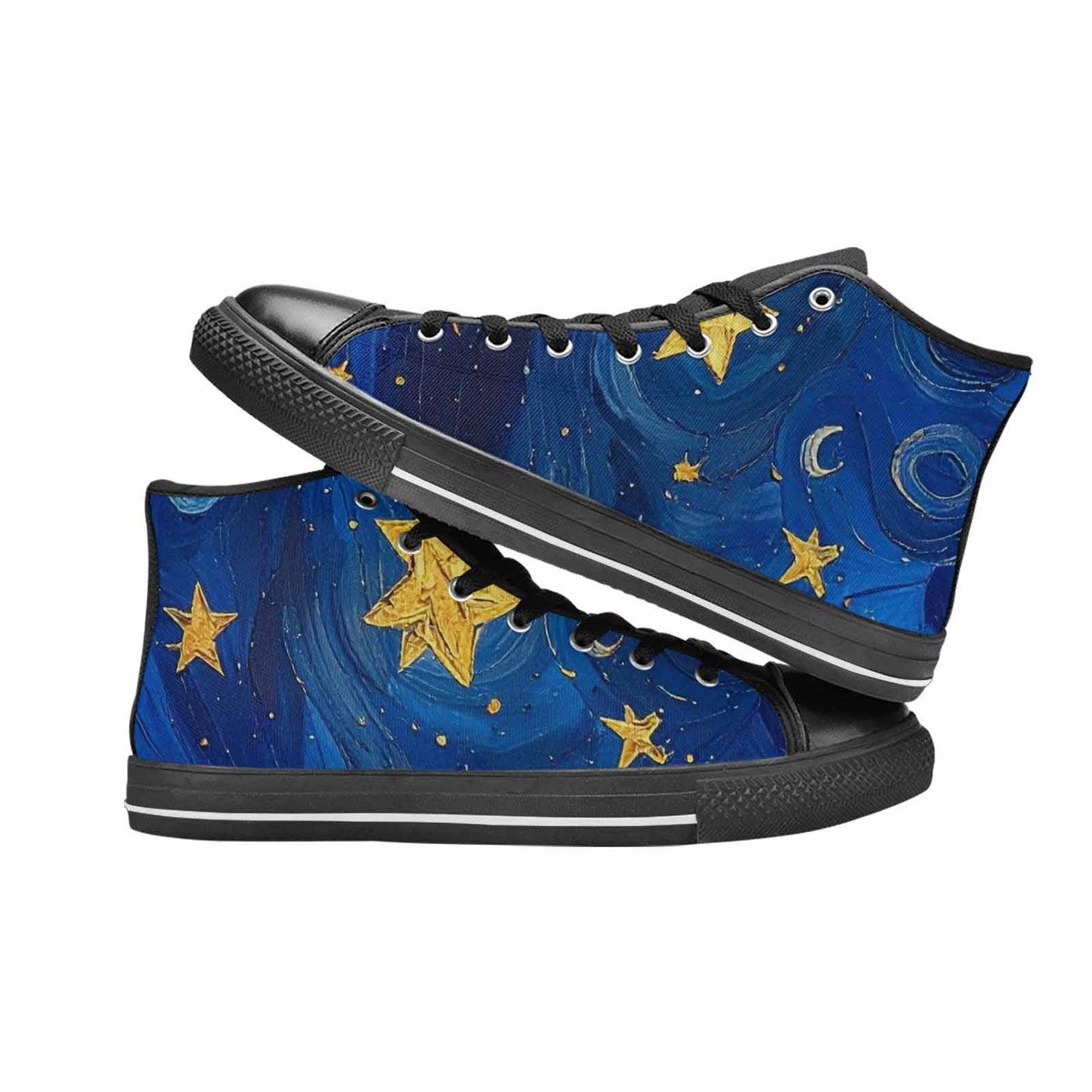 MEN'S Starry Night Galaxy High Top Canvas Y2K Sneakers