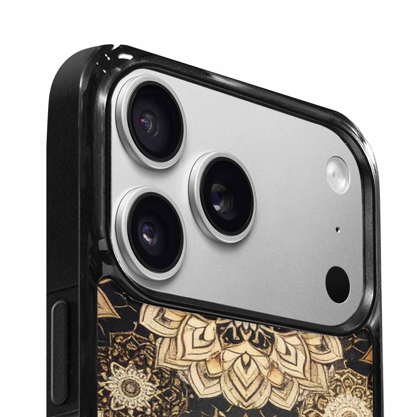 iPhone 17 Pro Max Case — Small Mandala Pattern, Randomly Floral, Custom Printed Phone Case