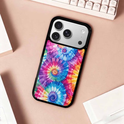 iPhone 17 Pro Case — Small Tie Dye Swirl Pattern Tie, Custom Made Phone Cover