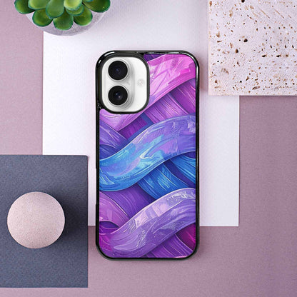 iPhone 16 Case — Bisexual Flag Color Theme Small Rainbow, Custom Print Case Cover