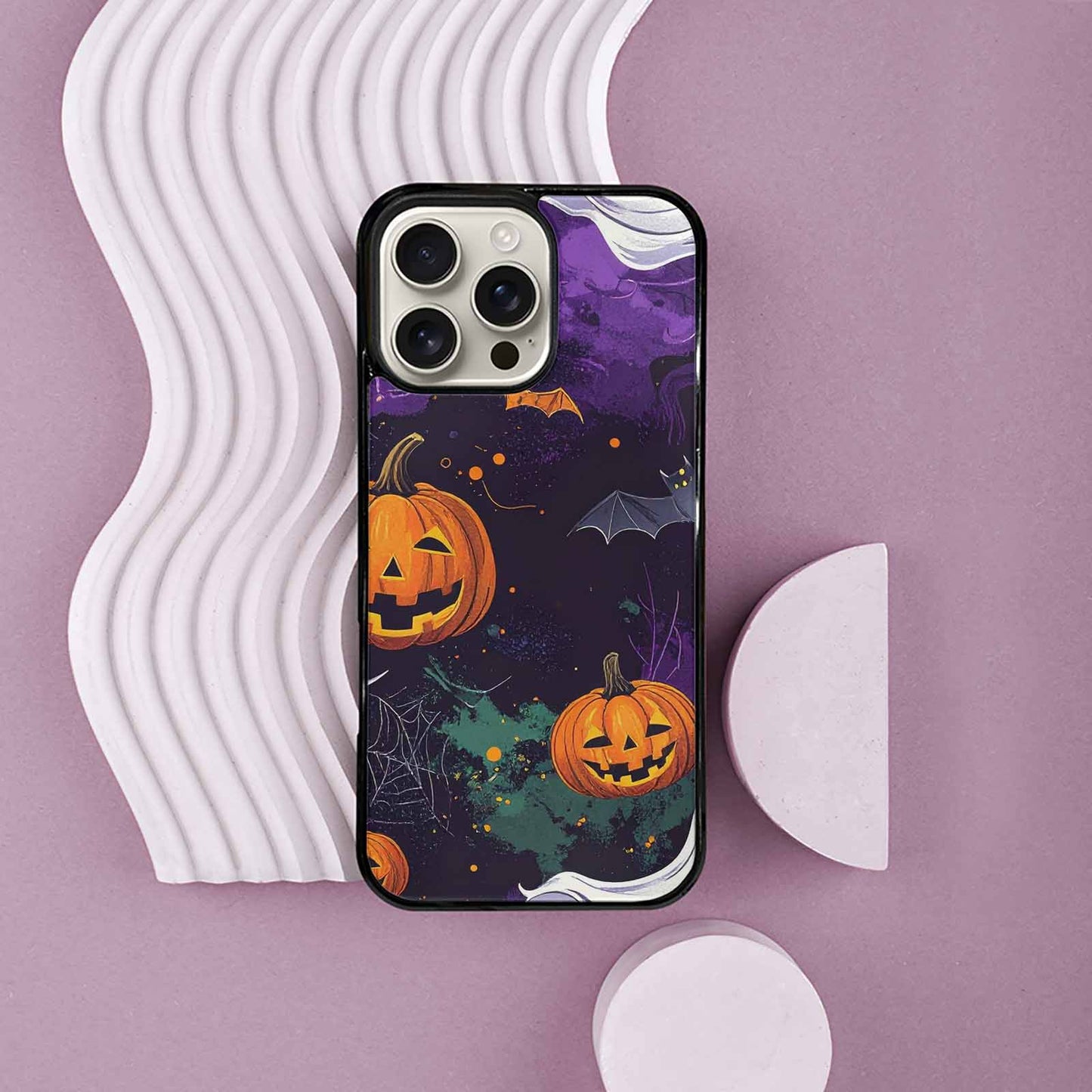 iPhone 16 Pro Max Case — Halloween Art Print Edge To Edge, Custom Art Phone Cover