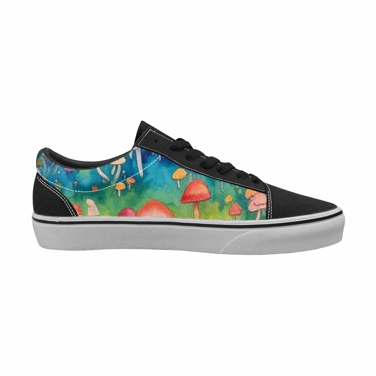 WOMEN'S Mushrooms  Tie Dye Lace-Up Canvas Y2K Custom Shoes