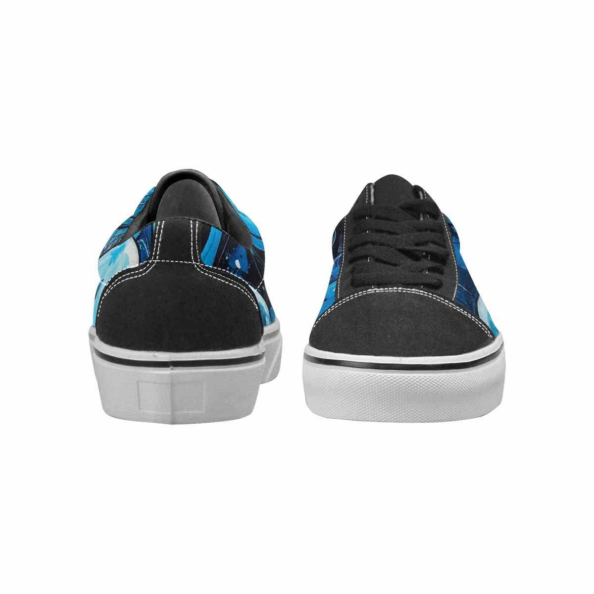 WOMEN'S Melting Moon Smiley Lace-Up Canvas Grunge Shoes