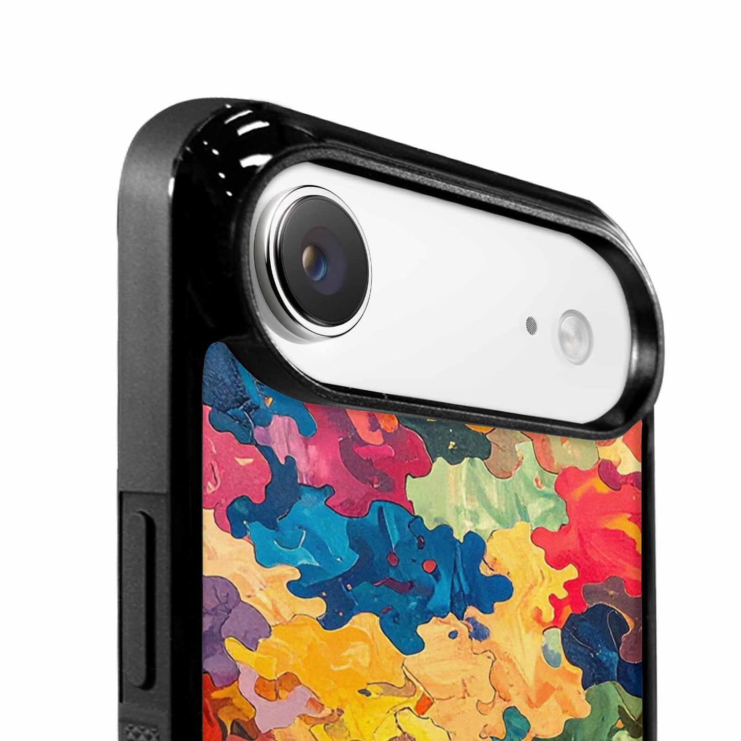 iPhone 17 Air Case — Camo Patches Full Color Vibrant Camo, Personalized Phone Case