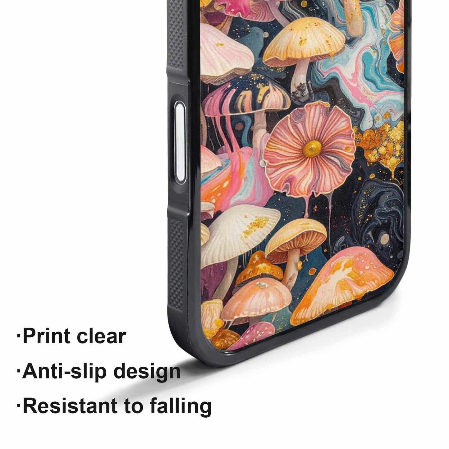 iPhone 17 Pro Max Case — Mushrooms Pattern Hundreds Of Original Art, Custom Made Phone Cover