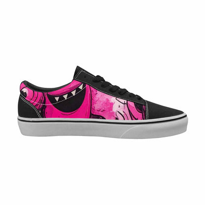 WOMEN'S Monsters (general) Lace-Up Canvas Vibrant Chaos Custom Sneakers