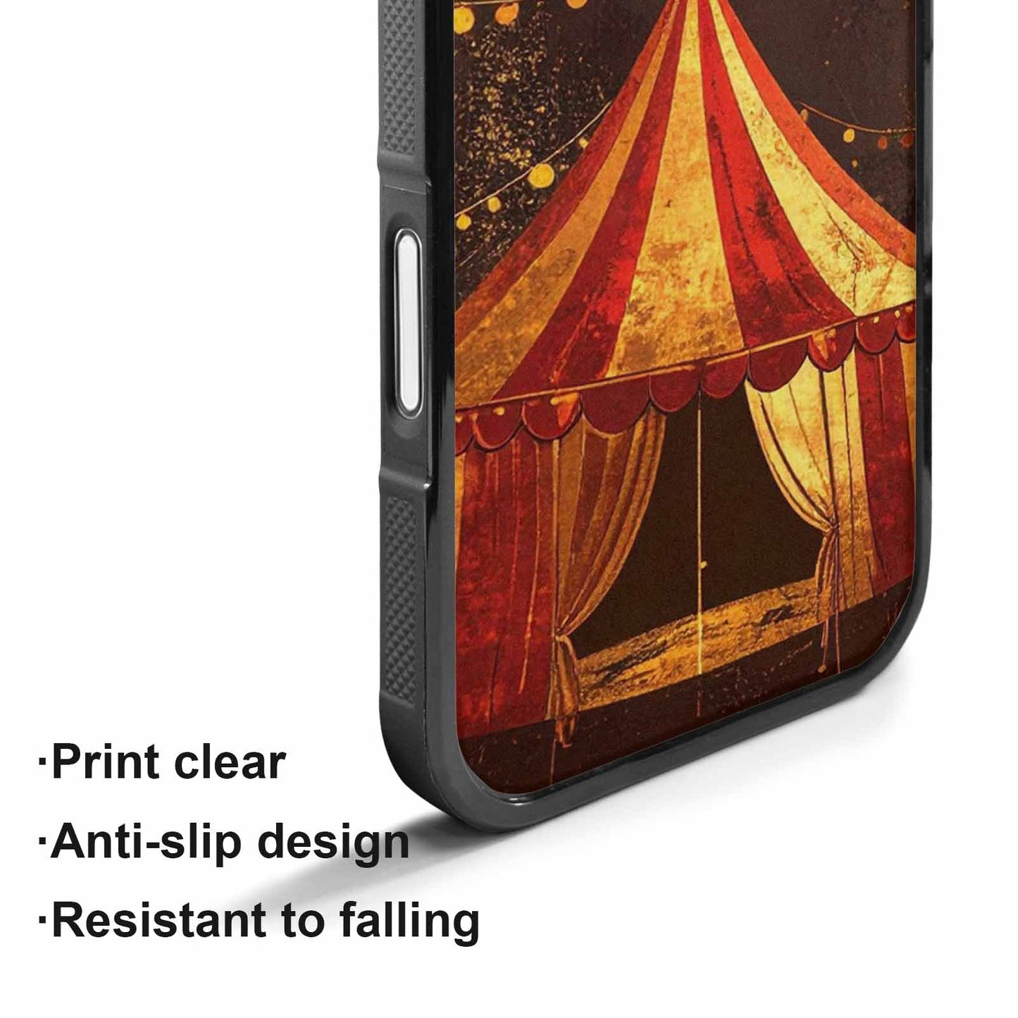 iPhone 17 Case — Vintage Circus Art Pattern Retro Vintage, Customized Protective Case