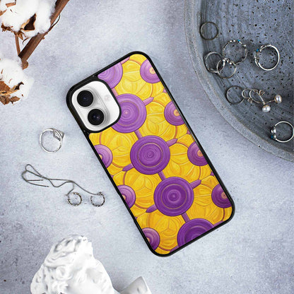 iPhone 16 Plus Case — Intersex Flag Color Theme Small Rainbow, Original Design Phone Case
