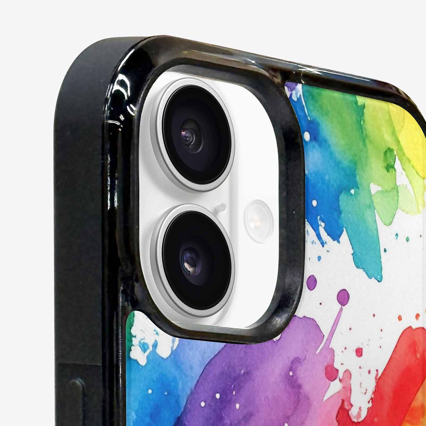 iPhone 16 Plus Case — Watercolor Splash Abstract Pattern Seamless Repeat, Custom Phone Case