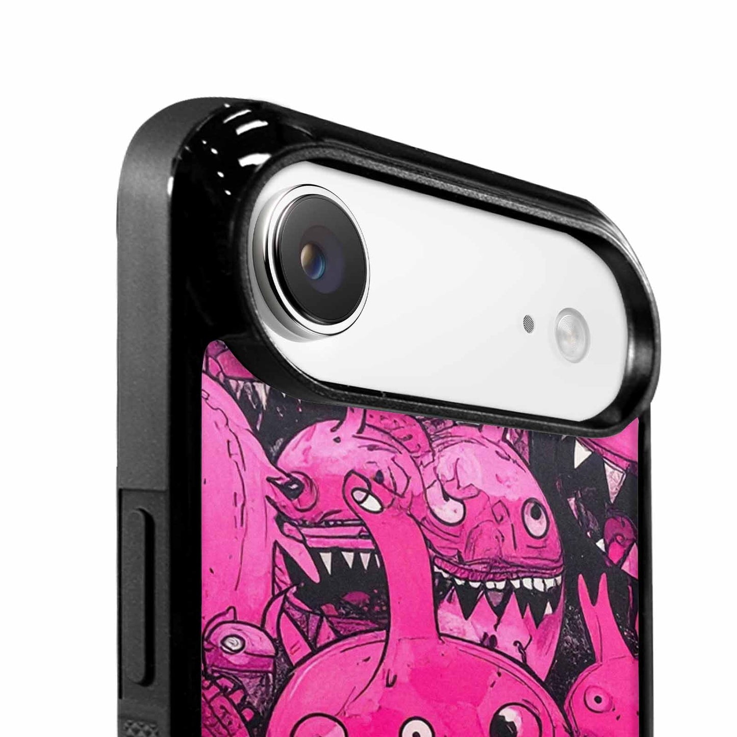 iPhone 17 Air Case — Black Pink Ink Monsters General Cartoon, Custom Made Phone Cover