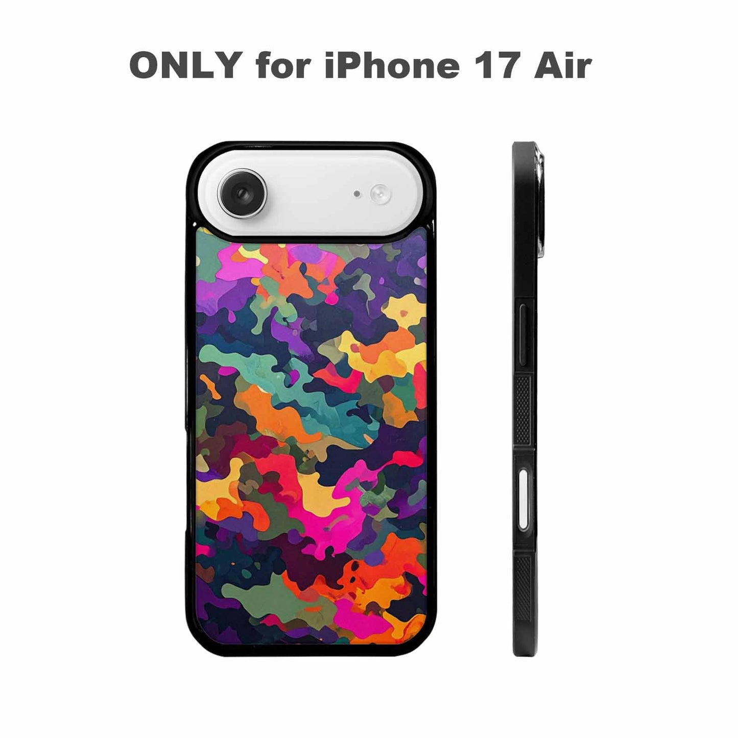 iPhone 17 Air Case — Small Military Camouflage Blotch Pattern Camo, Custom Printed Phone Case